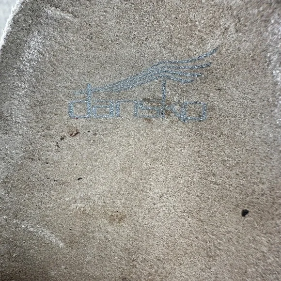 Dansko Cork Footbed Slide Sandals 8.5 Vibram Suede Double Strap Buckle Comfort - Picture 12 of 12